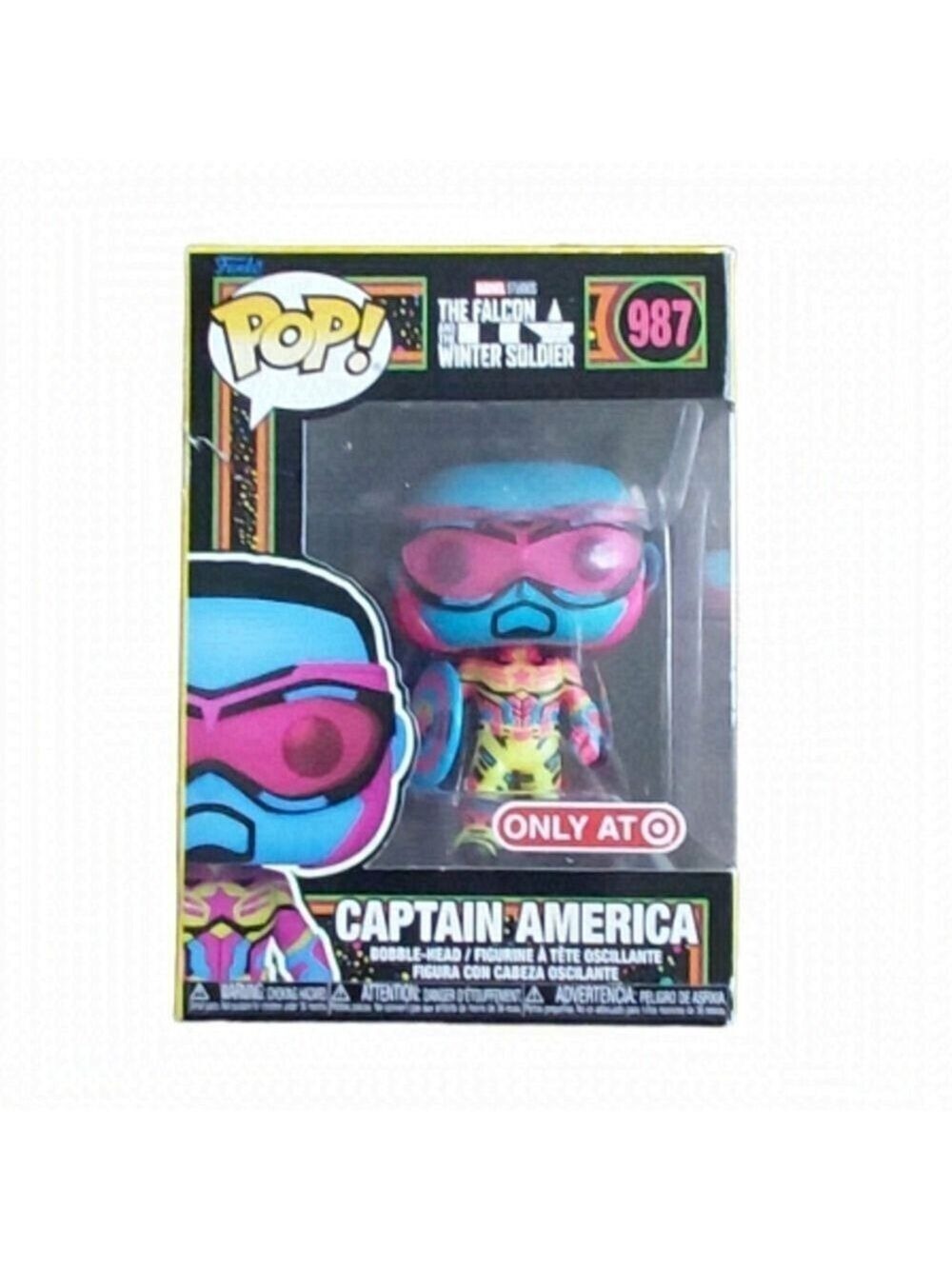 MARVEL Funko Pop! Captain America Bobble - Head Figure #987